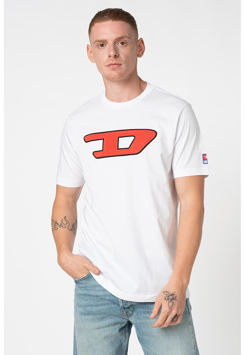 Diesel Tricou cu aplicatie logo brodata Just Division - Pled.ro