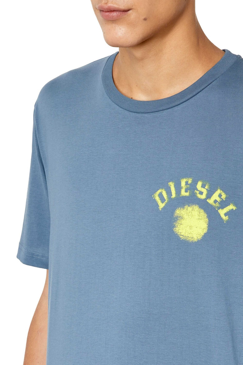 Diesel Tricou cu decolteu la baza gatului si logo T-Just - Pled.ro