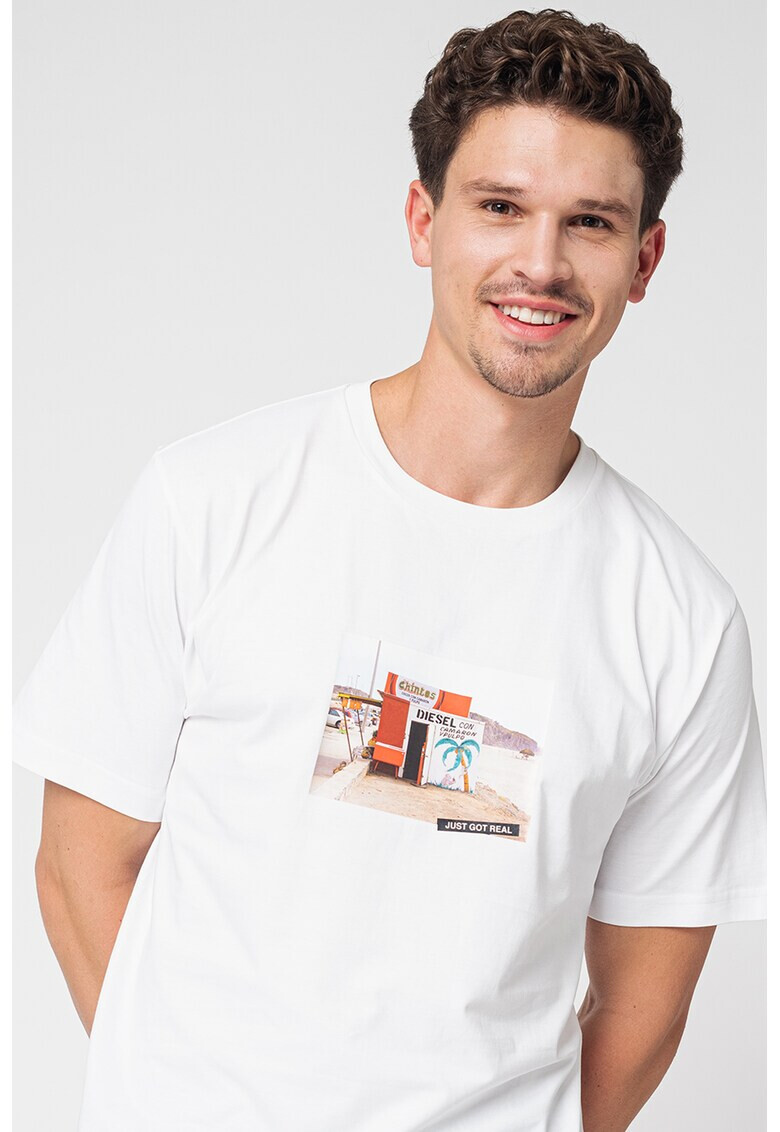 Diesel Tricou cu imprimeu foto Tubolar - Pled.ro