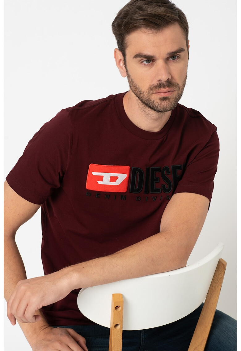 Diesel Tricou cu logo brodat Division - Pled.ro