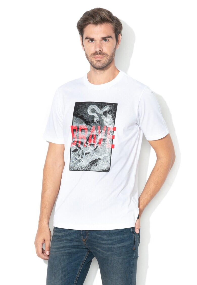 Diesel Tricou de bumbac cu imprimeu grafic T-Just-Xz - Pled.ro