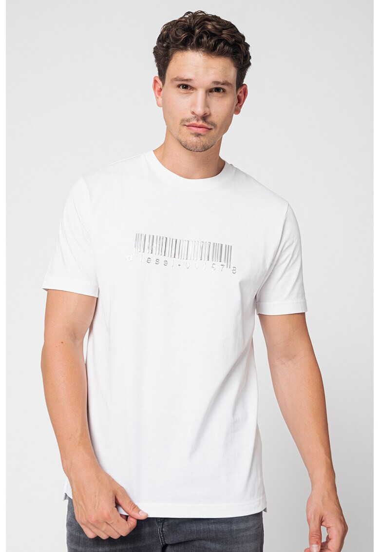 Diesel Tricou de bumbac cu imprimeu Just Slits - Pled.ro