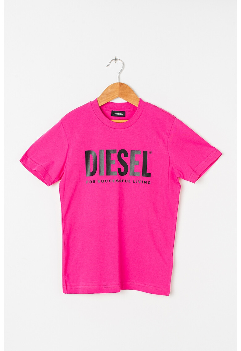 Diesel Tricou de bumbac cu imprimeu logo - Pled.ro