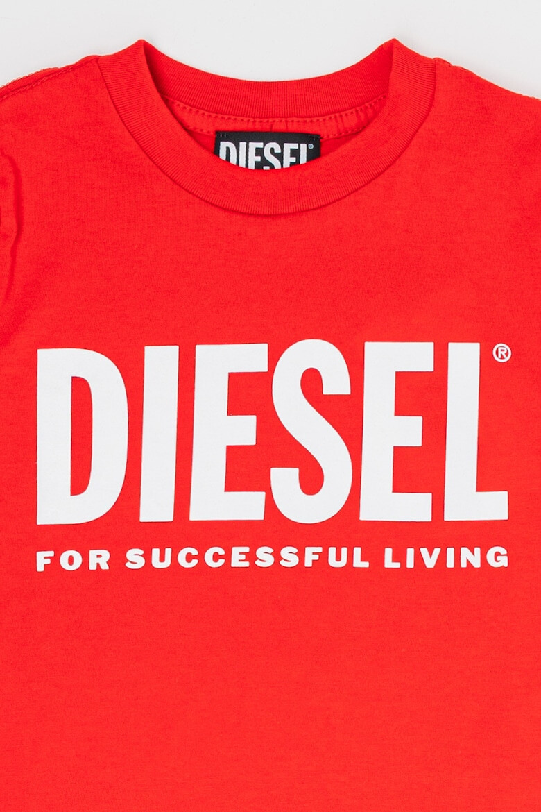 Diesel Tricou de bumbac cu imprimeu logo - Pled.ro