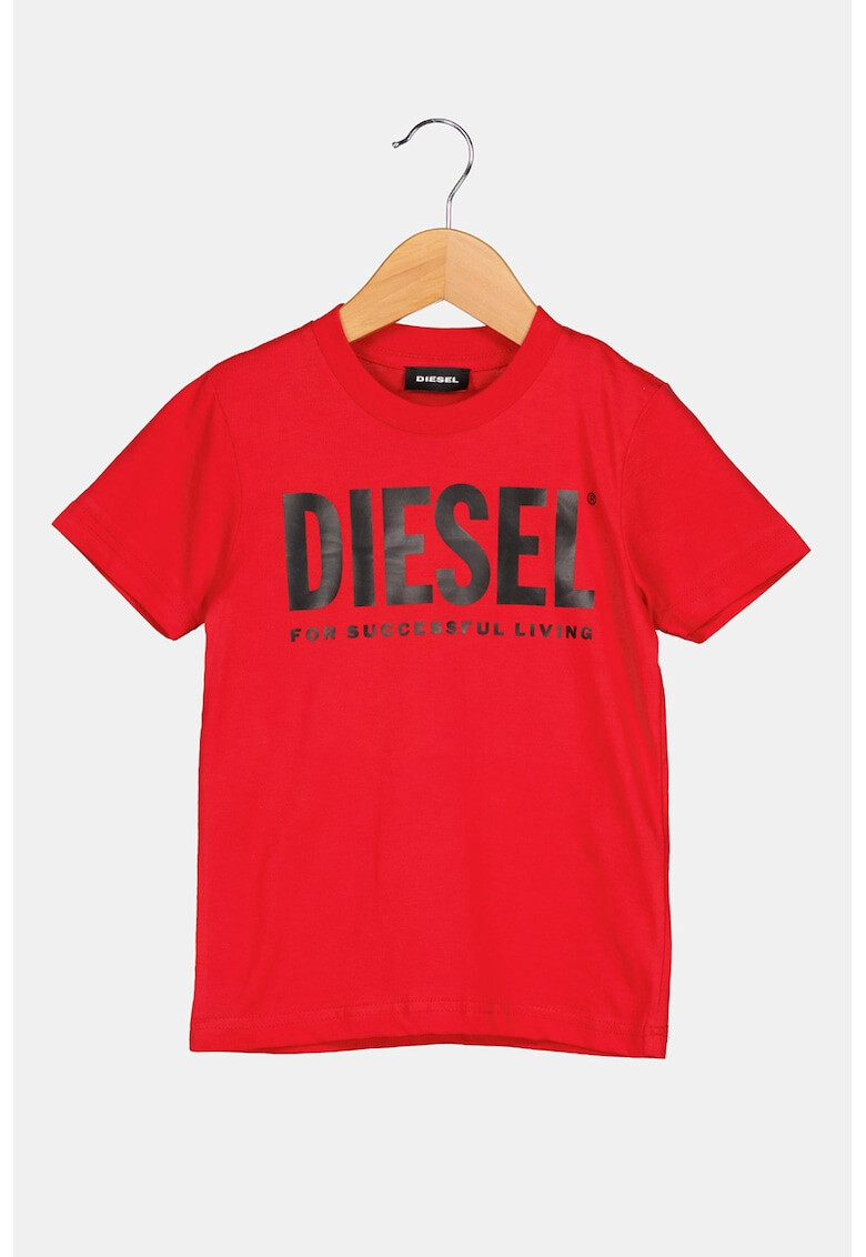 Diesel Tricou de bumbac cu imprimeu logo - Pled.ro