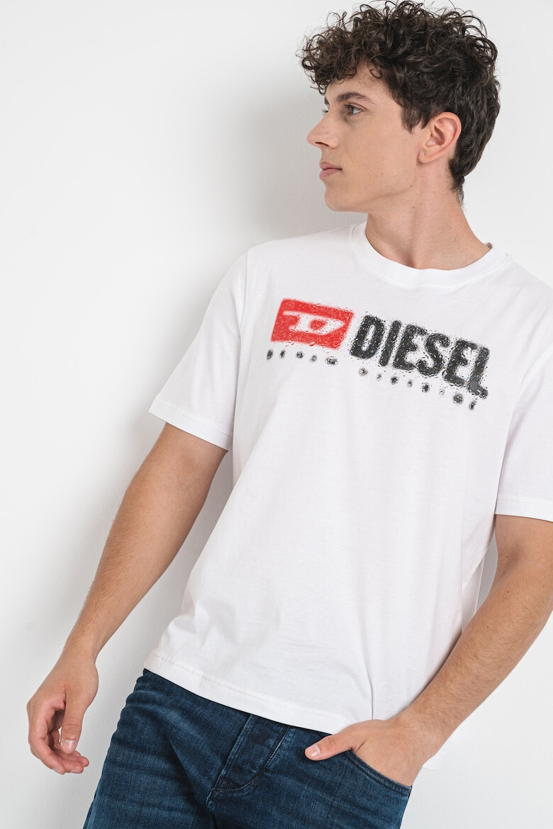 Diesel Tricou de bumbac cu imprimeu logo Adjust - Pled.ro