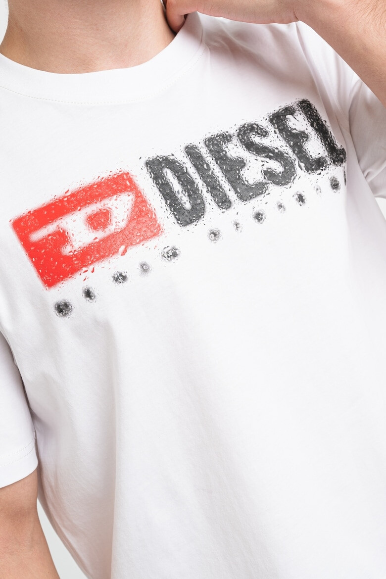 Diesel Tricou de bumbac cu imprimeu logo Adjust - Pled.ro