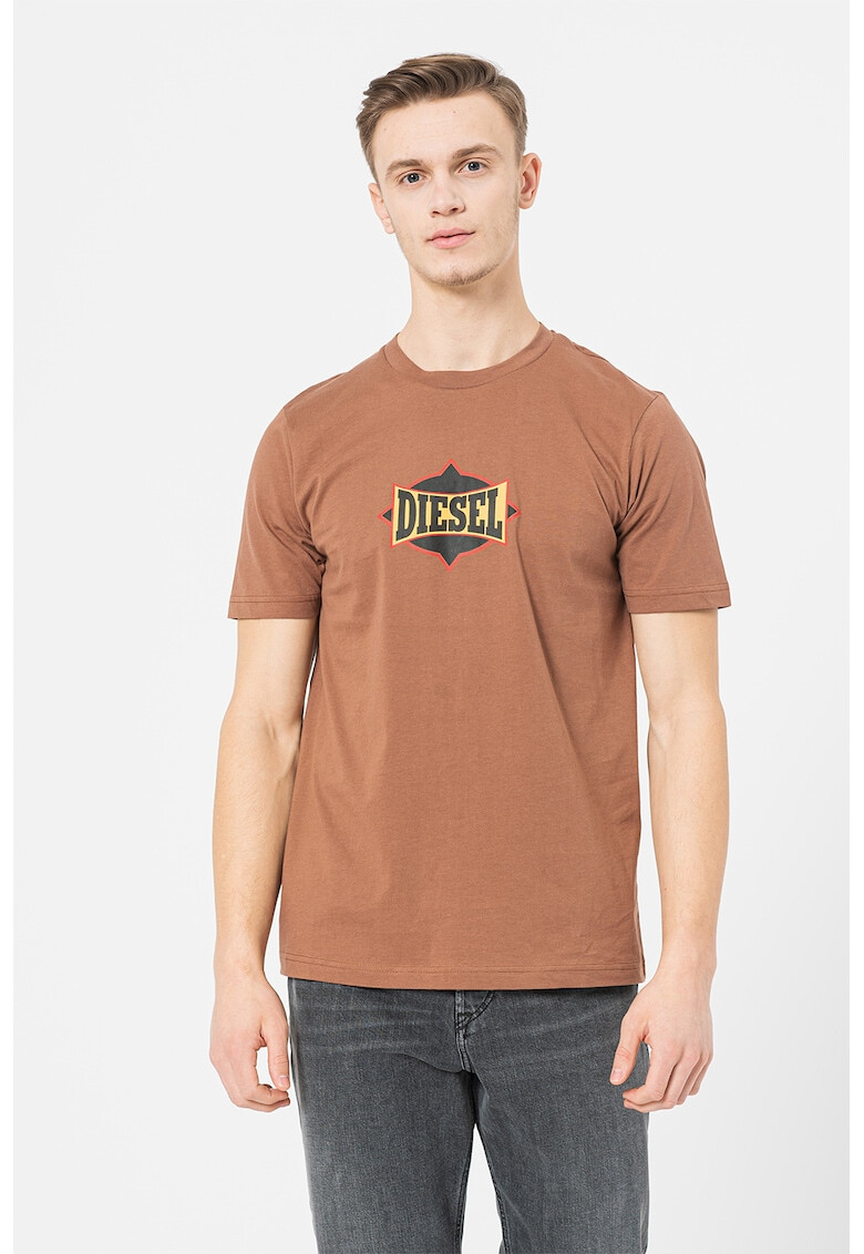 Diesel Tricou de bumbac cu imprimeu logo T-Just - Pled.ro