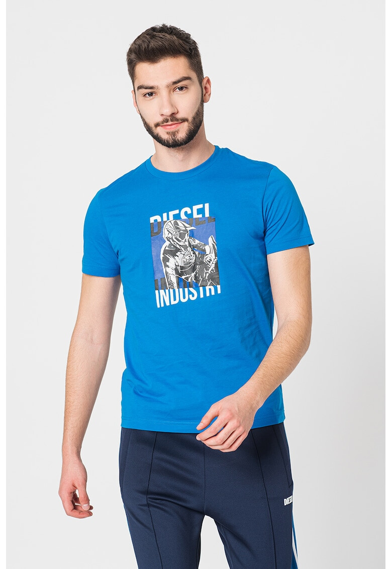 Diesel Tricou de bumbac cu imprimeu T-Diegos - Pled.ro