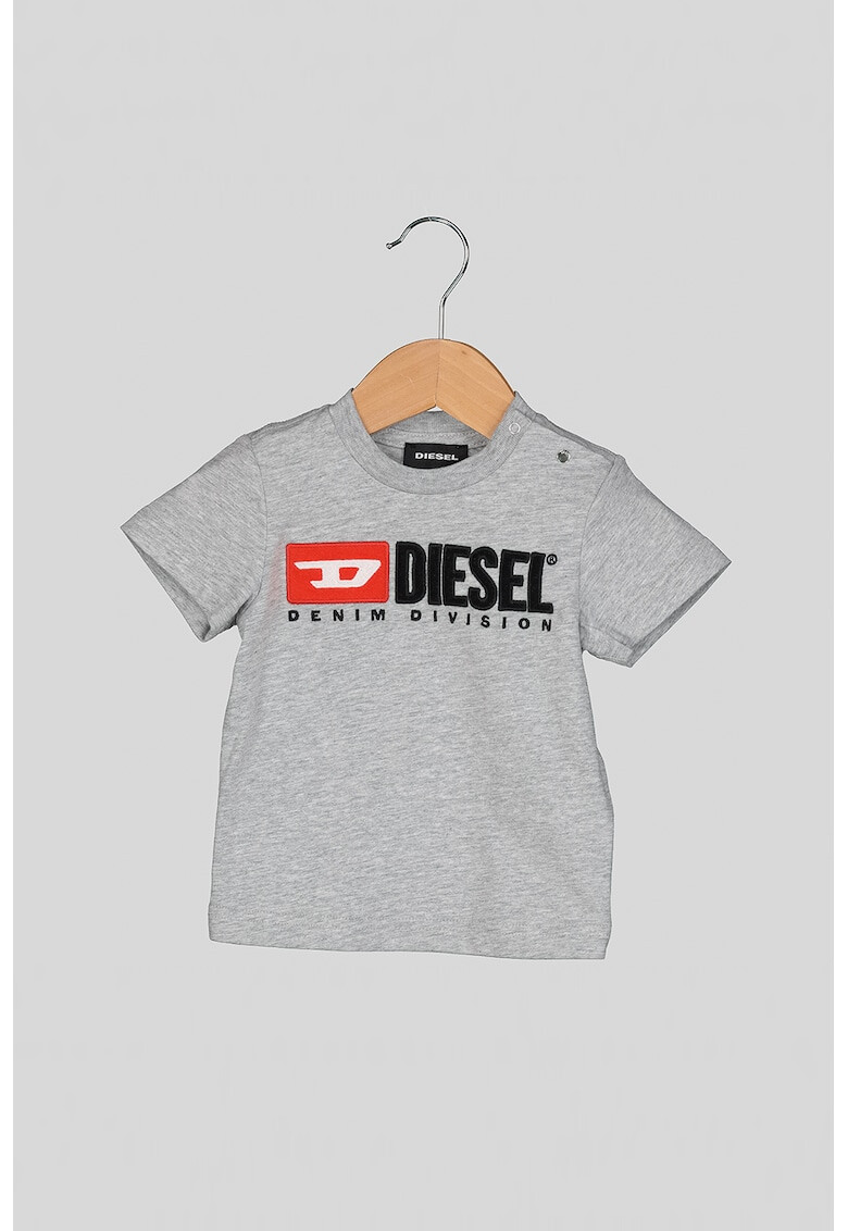 Diesel Tricou din bumbac cu logo brodat - Pled.ro