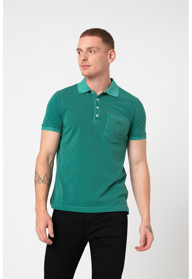 Diesel Tricou polo cu buzunar pe piept Kal - Pled.ro