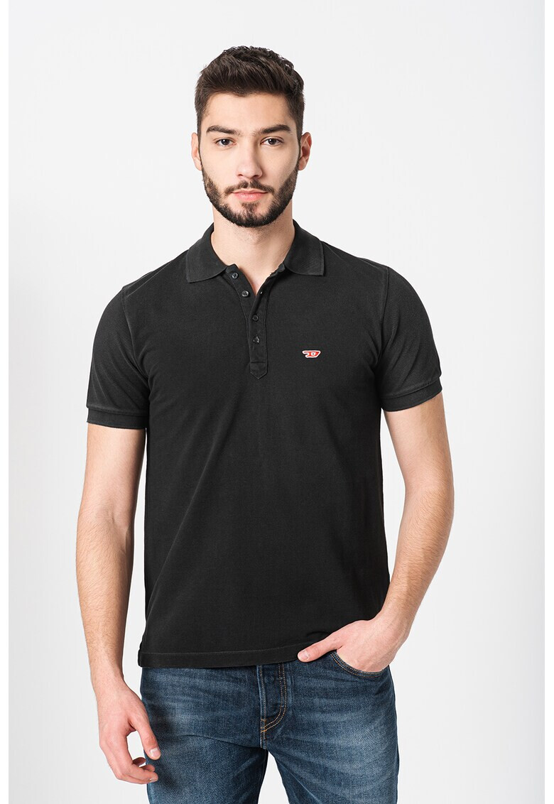 Diesel Tricou polo cu detaliu logo Night - Pled.ro