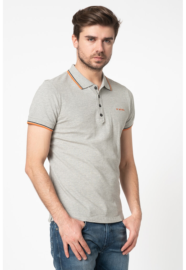 Diesel Tricou polo din bumbac Heal Broken - Pled.ro