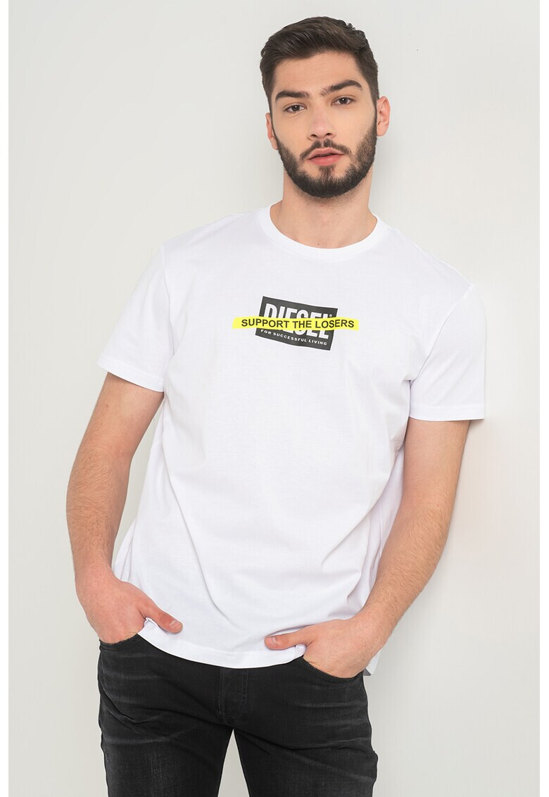 Diesel Tricou slim fit cu imprimeu logo T-Diegos - Pled.ro