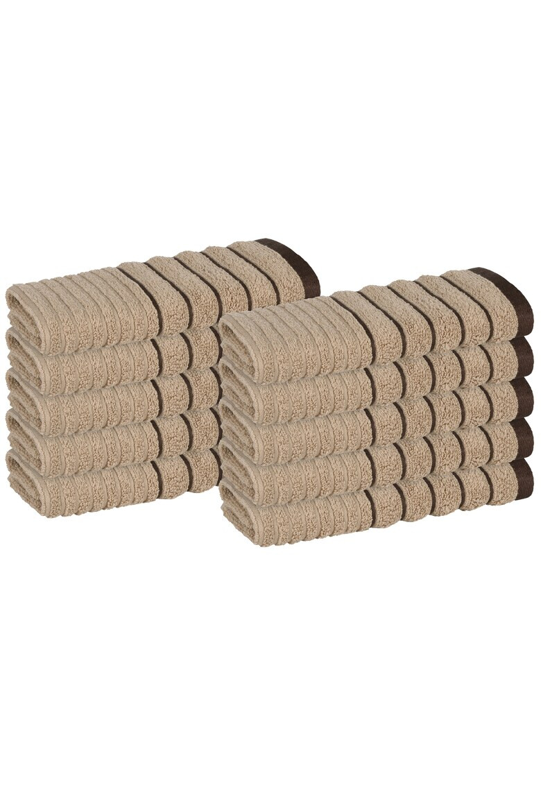 Dilios Set 10 prosoape Havana 30x50 cm 550 GSM 100% bumbac Zero Twist - Pled.ro