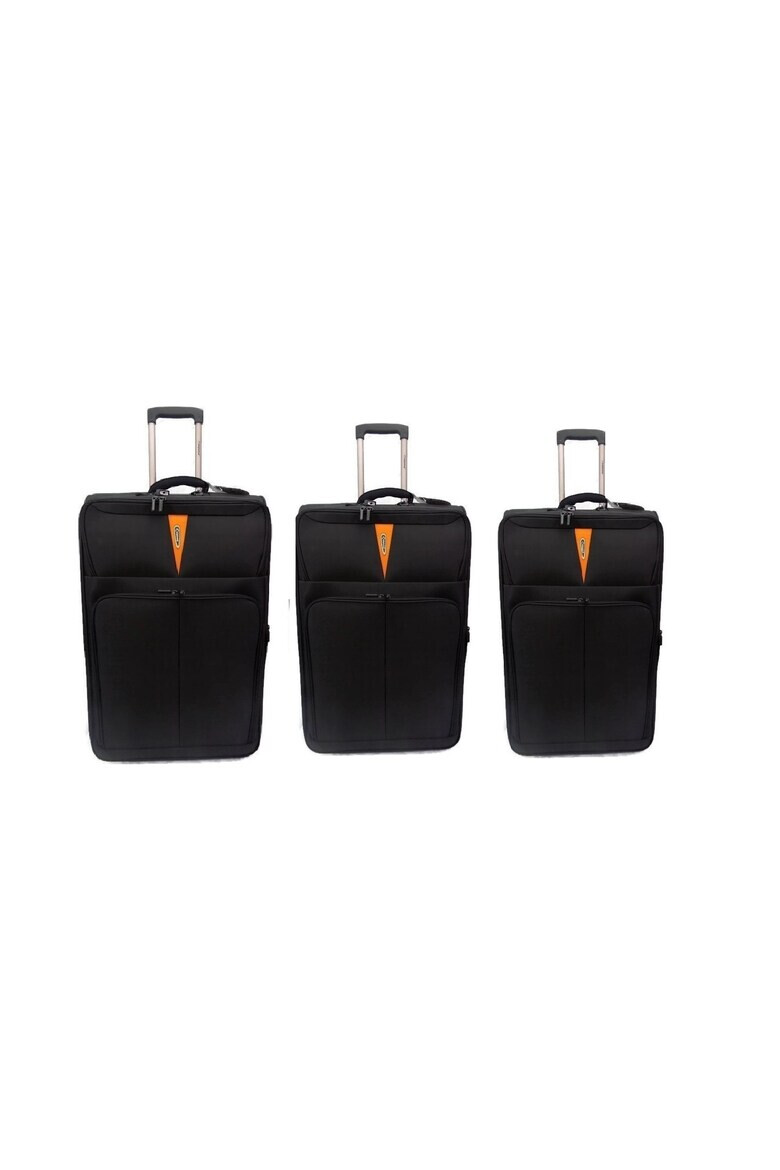 Diplomat Set Trolere 2 Roti 3 Piese ZC 6100 Negru - Pled.ro