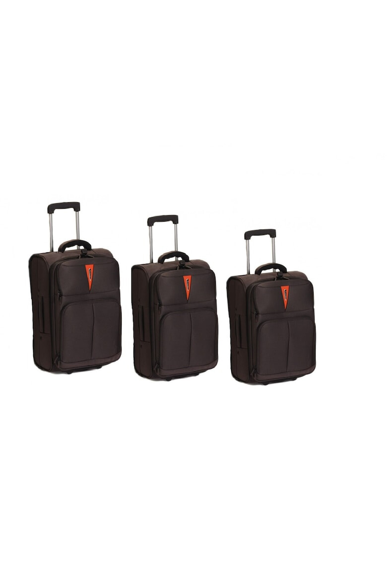 Diplomat Set Trolere 2 Roti ZC- 6100 3 Piese Maro - Pled.ro