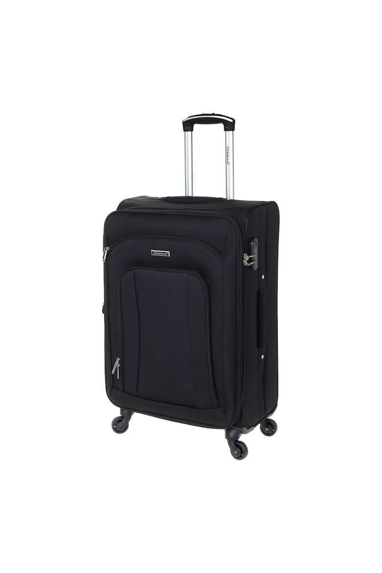 Diplomat Set Trolere Extensibil 4 Roti ZC 444 - 3 Piese Negru - Pled.ro