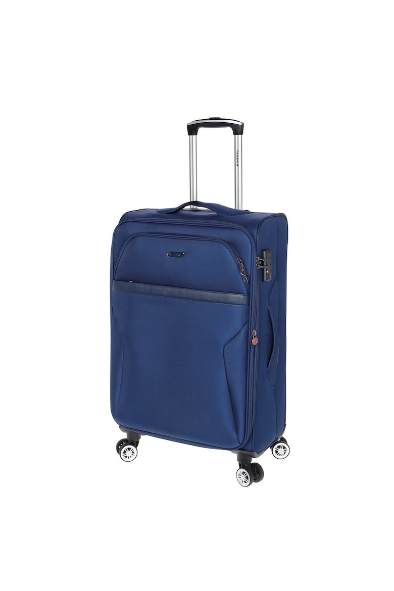 Diplomat Set Trolere Extensibile Poliester 4 Roti Duble Cifru TSA ZC 998 - 3 Piese Bleumarin - Pled.ro