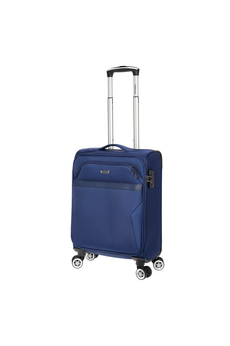 Diplomat Set Trolere Extensibile Poliester 4 Roti Duble Cifru TSA ZC 998 - 3 Piese Bleumarin - Pled.ro