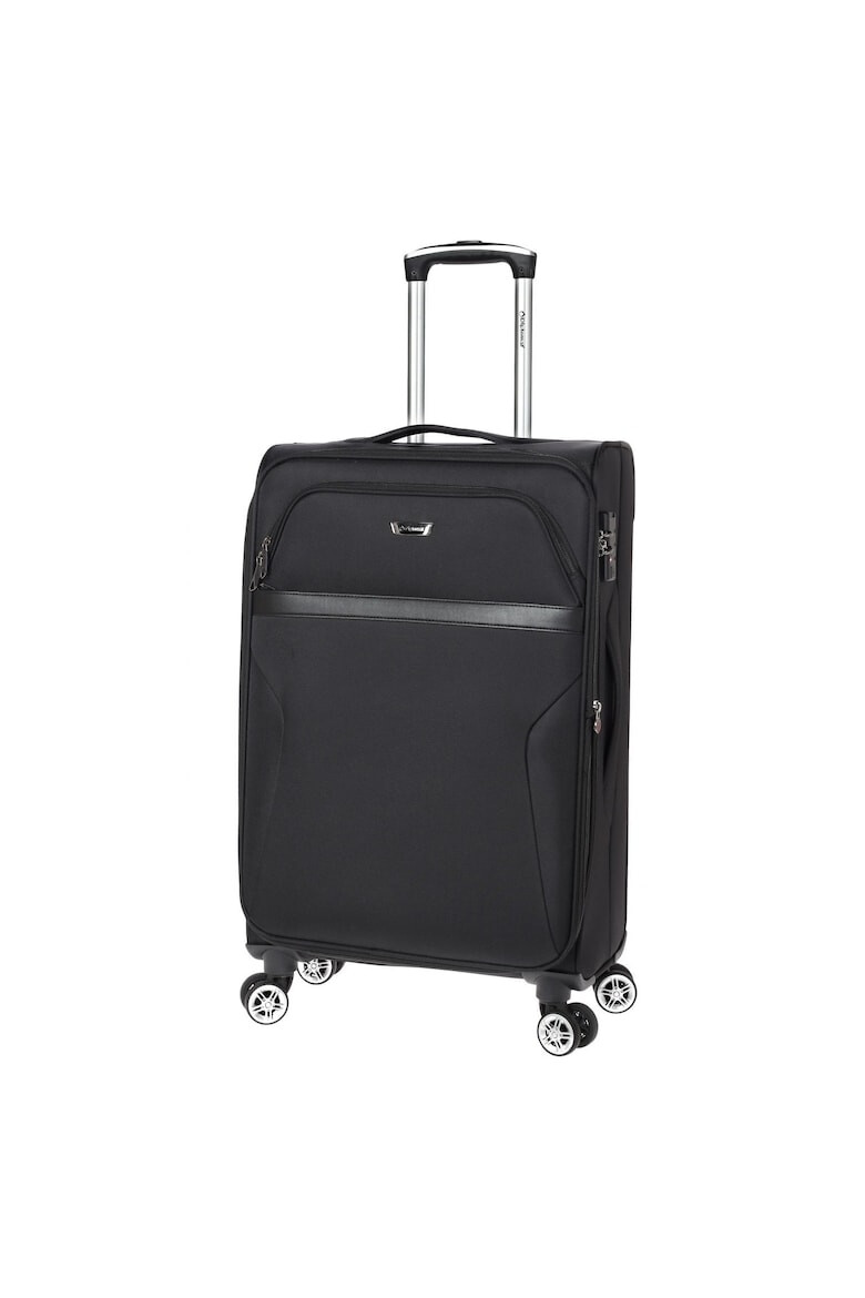 Diplomat Set Trolere Extensibile Poliester 4 Roti Duble Cifru TSA ZC 998 - 3 Piese Negru - Pled.ro