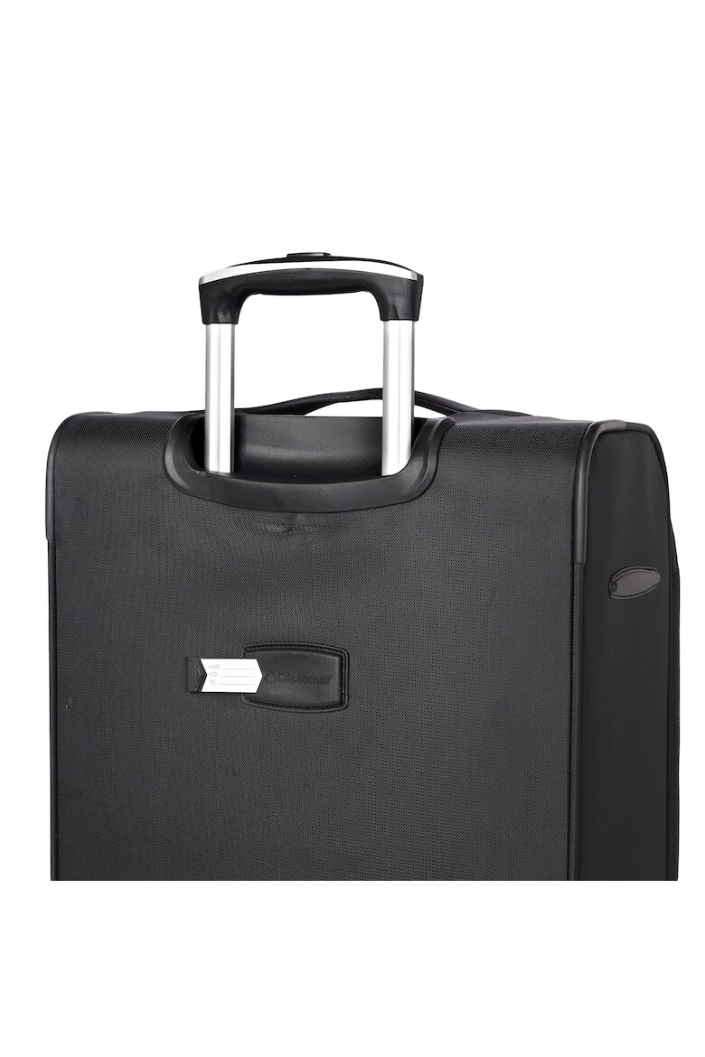 Diplomat Set Trolere Extensibile Poliester 4 Roti Duble Cifru TSA ZC 998 - 3 Piese Negru - Pled.ro