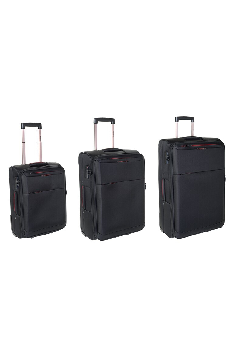 Diplomat Set Trolere ZC 6039 3 Piese Negru - Pled.ro