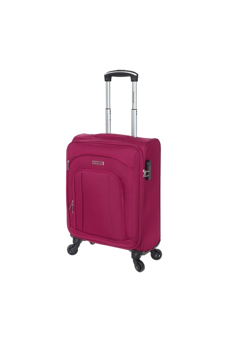 Diplomat Troler Cabina 4 Roti ZC 444 - 55 cm Rosu - Pled.ro