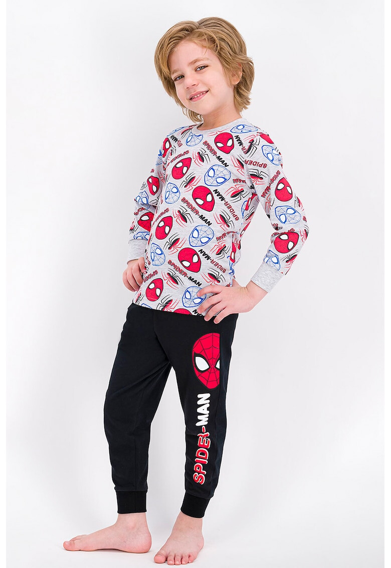 Disney Pijama cu decolteu la baza gatului si imprimeu Spiderman - Pled.ro