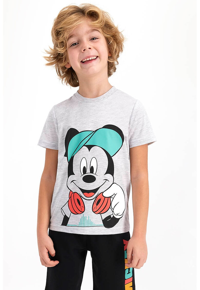 Disney Pijama cu imprimeu cu desene si cu pantaloni scurti - Pled.ro