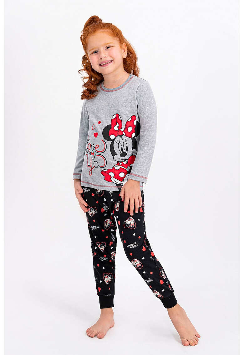 Disney Pijama cu imprimeu Minnie Mouse - Pled.ro