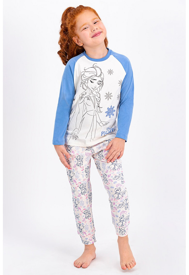 Disney Pijama cu tematica Frozen si maneci raglan - Pled.ro