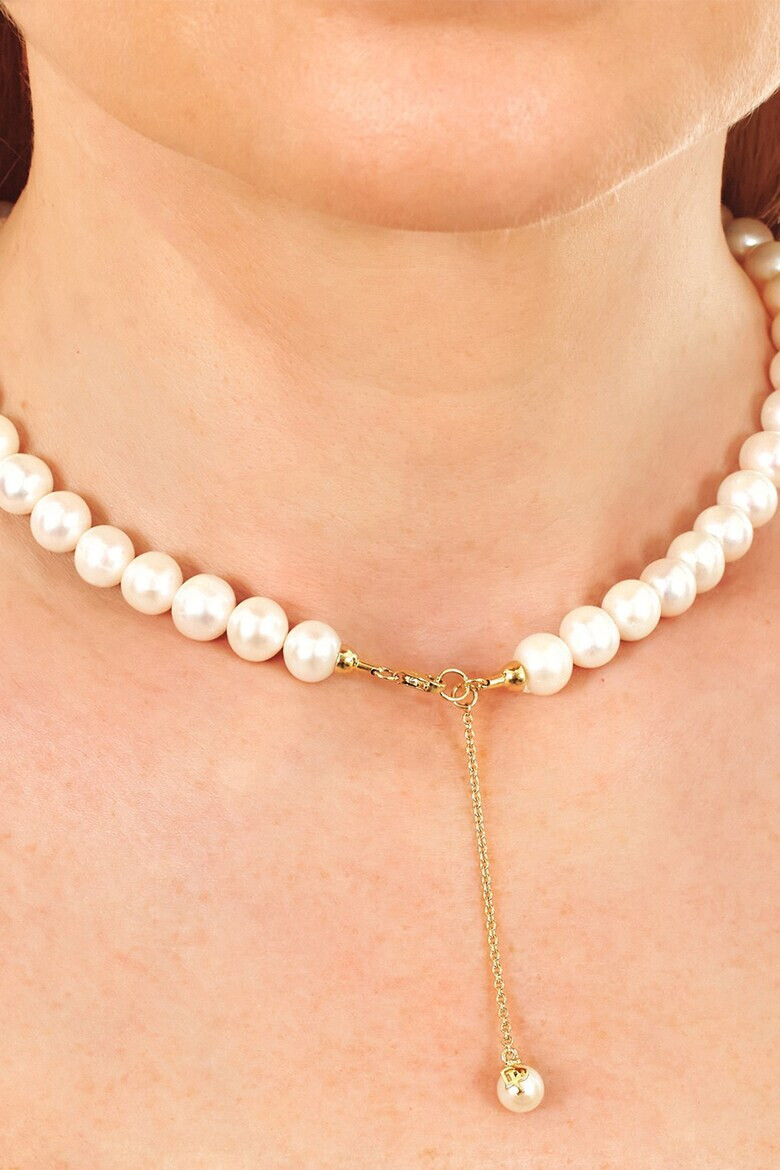 DIVA PEARLS Colier cu perle de cultura si elemente din aur de 14K Signature - Pled.ro