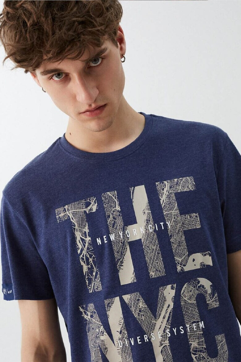 DIVERSE Tricou cu text NY City - Pled.ro