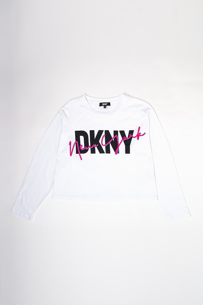 DKNY Bluza de bumbac cu imprimeu logo - Pled.ro