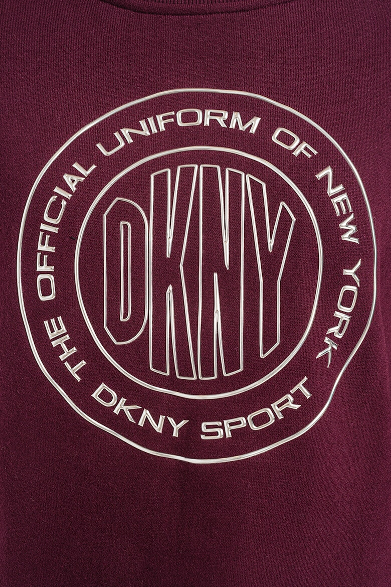 DKNY Bluza sport crop cu maneci cazute pentru fitness - Pled.ro