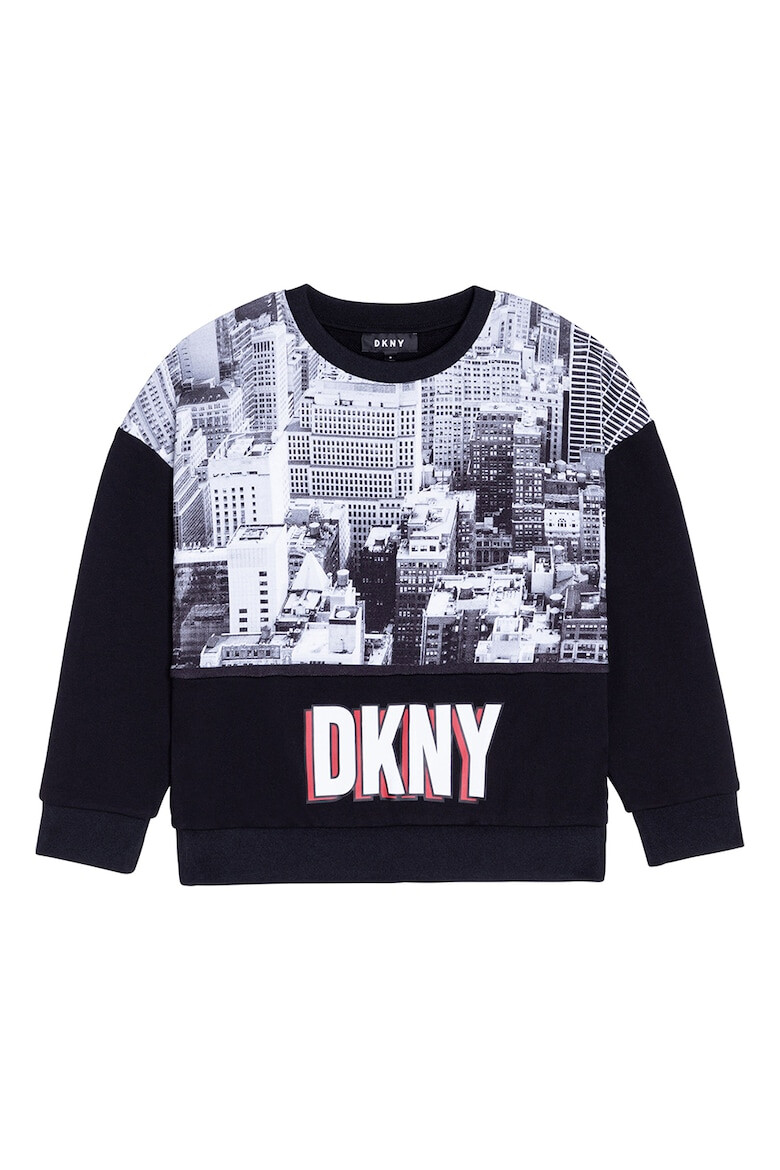 DKNY Bluza sport cu imprimeu cu peisaj - Pled.ro