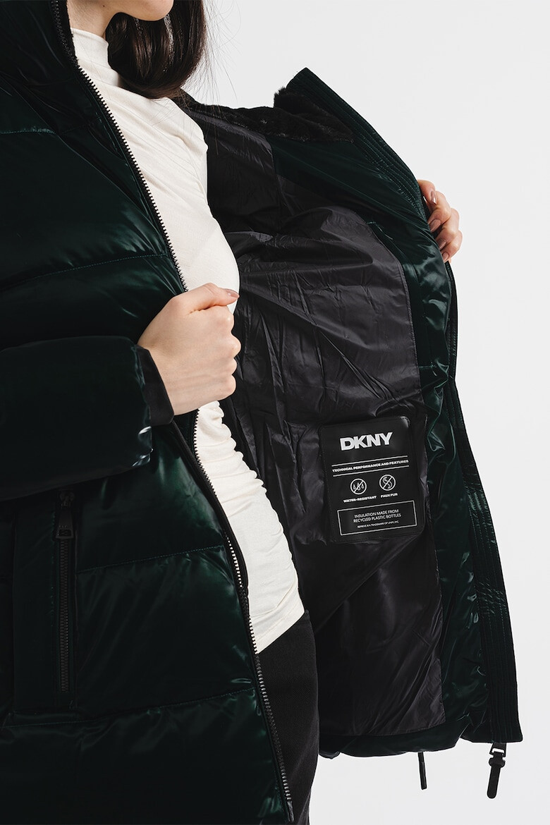 DKNY Geaca cu gluga si aspect metalizat - Pled.ro