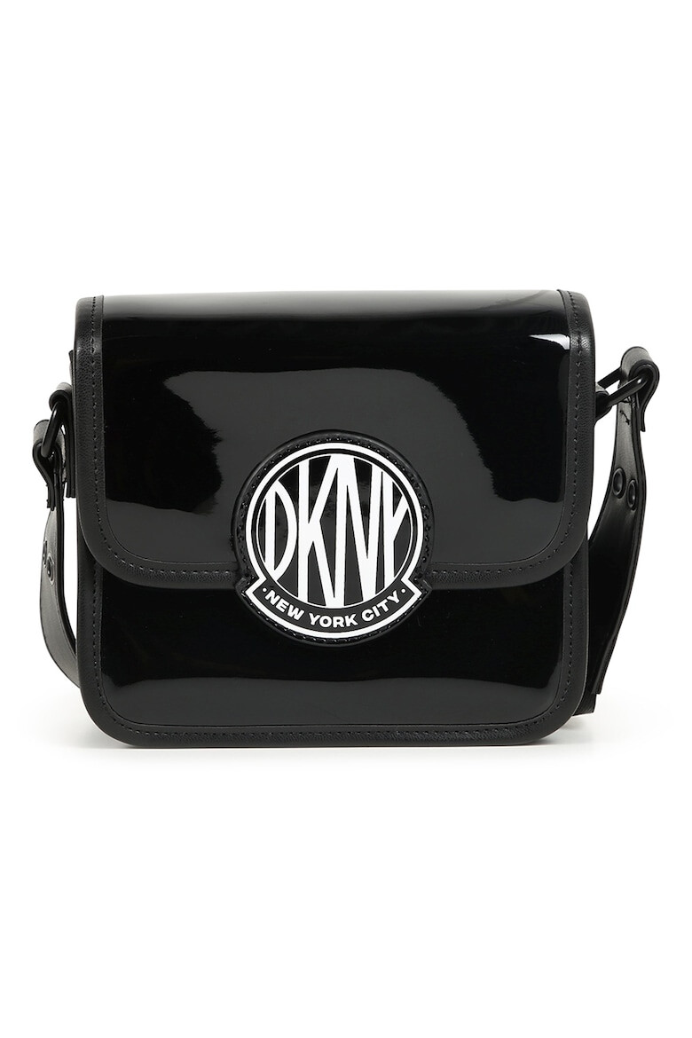 DKNY Geanta crossbody din piele ecologica cu aspect lacuit - Pled.ro