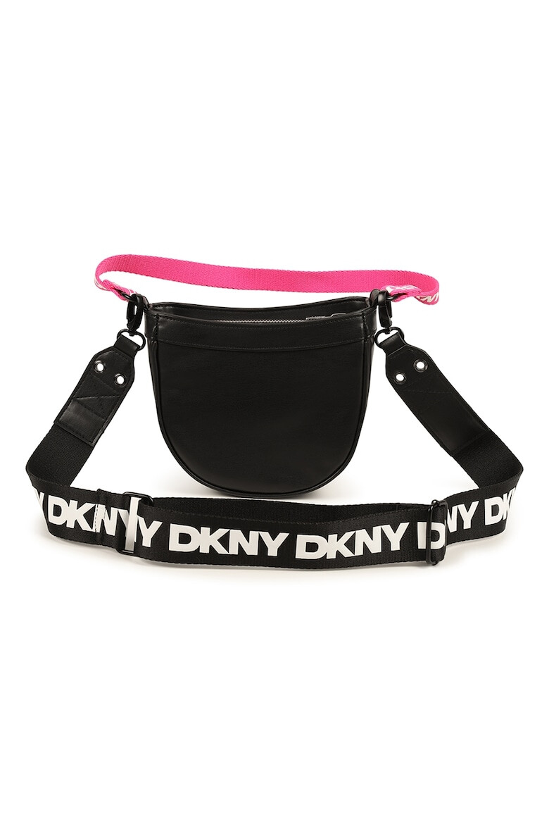 DKNY Geanta crossbody din piele ecologica cu aspect lacuit si barete cu logo - Pled.ro