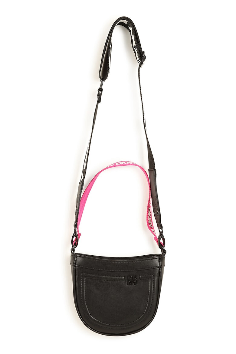 DKNY Geanta crossbody din piele ecologica cu aspect lacuit si barete cu logo - Pled.ro