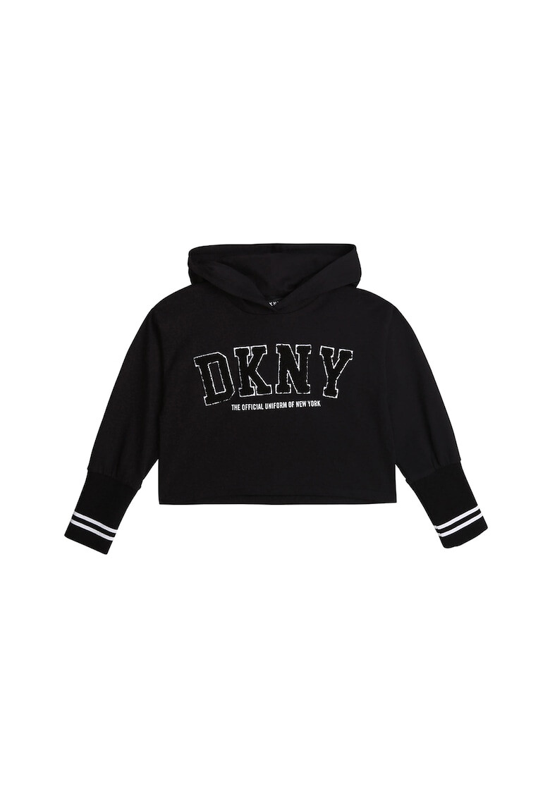 DKNY Hanorac crop cu logo - Pled.ro