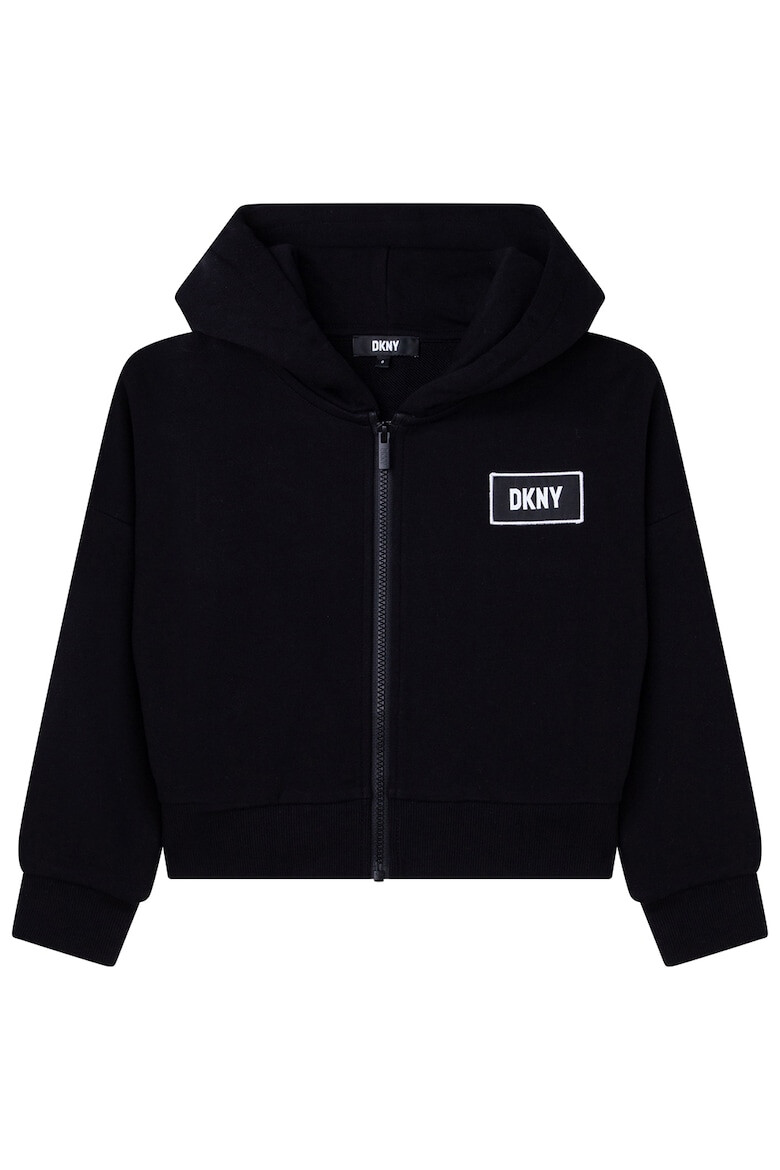 DKNY Hanorac cu fermoar si segment logo supradimensionat - Pled.ro