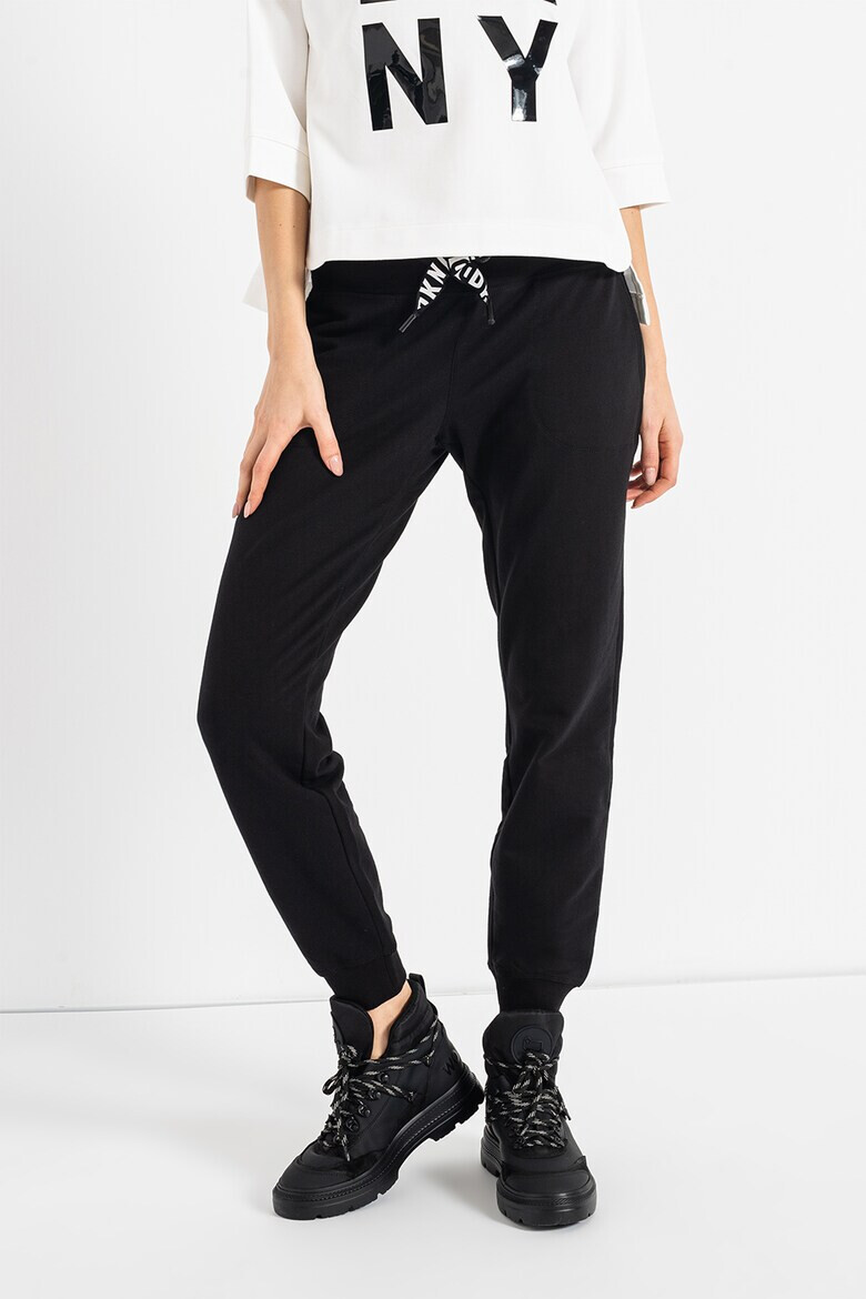 DKNY Pantaloni crop cu buzunare oblice pentru antrenament - Pled.ro