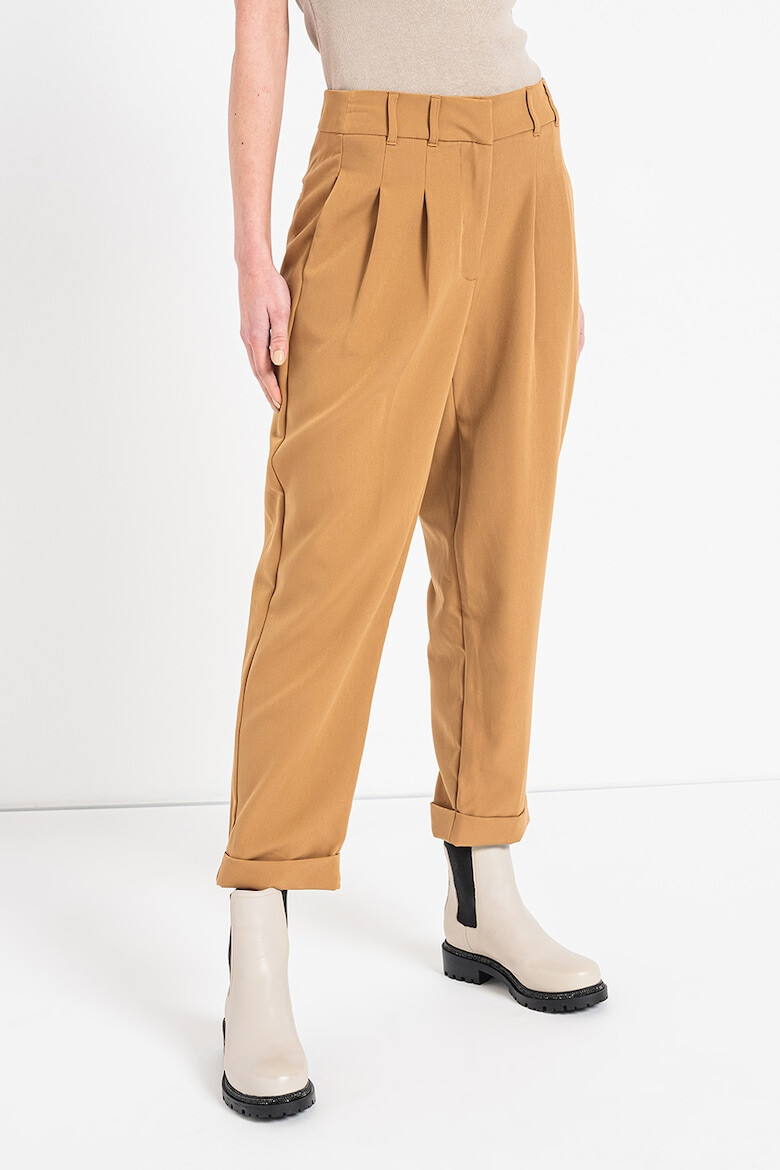 DKNY Pantaloni crop cu talie inalta - Pled.ro