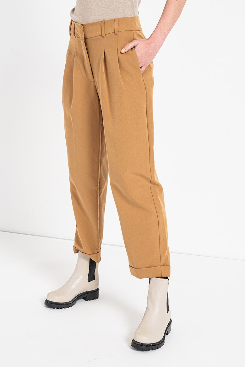 DKNY Pantaloni crop cu talie inalta - Pled.ro