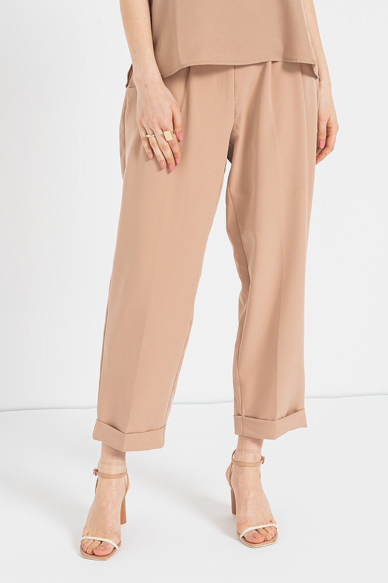 DKNY Pantaloni crop cu talie inalta - Pled.ro