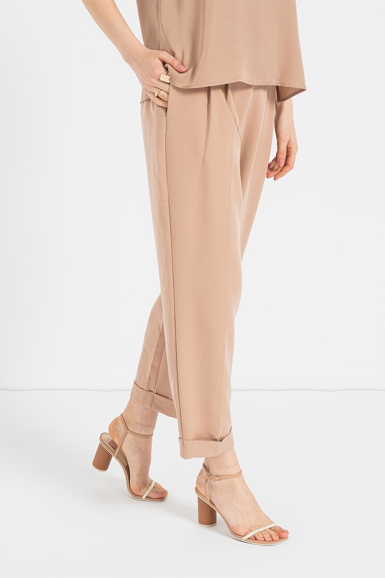 DKNY Pantaloni crop cu talie inalta - Pled.ro