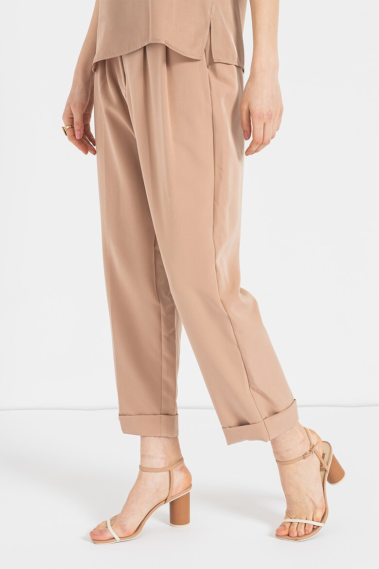 DKNY Pantaloni crop cu talie inalta - Pled.ro