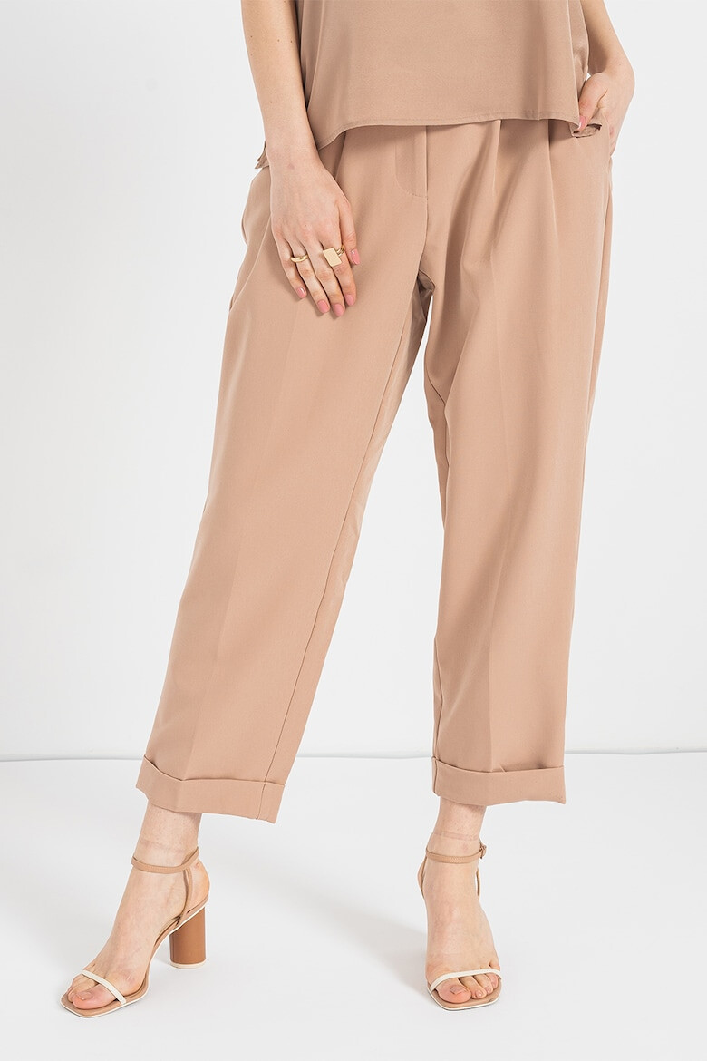 DKNY Pantaloni crop cu talie inalta - Pled.ro